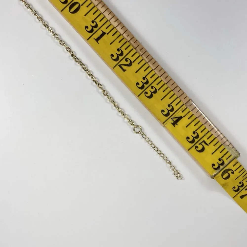Lilly Pulitzer XX Lilly Necklace Long Gold Tone Chain Devil Angle Charm Boho